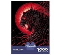 Rompecabezas De 1000 Piezas para Adolescentes Tiger Red Mystic Rompecabezas Juegos Divertidos Carrera De Velocidad Manual Cumpleaños 70x50cm/1000pcs