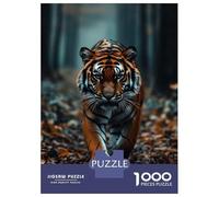 Rompecabezas De 1000 Piezas para Adolescentes Tiger Walking in A Forest Rompecabezas para Adultos Juguetes Antiestrés Difícil Difícil Desafiante De Completar 38x26cm/1000pcs