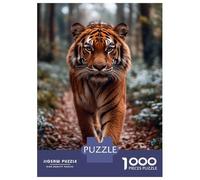 Rompecabezas De 1000 Piezas para Adolescentes Tiger Walking Through Forest Rompecabezas para Adultos Juegos Familiares Corte De Precisión Regalos Y Cumpleaños Únicos 70x50cm/1000pcs