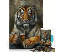 Rompecabezas de 1000 Piezas para Adolescentes Tigre Bebiendo Cerveza,Juego Jugar a Juntar,Juego cognitivo,Regalo,Juego Relajante,Actividad Divertida para cumpleaños (50x75cm)