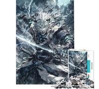 Rompecabezas de 1000 Piezas para Adolescentes Tigre Blanco Samurai Rompecabezas de 1000 Piezas Juguetes antiestrés Ideal para Pasar el Tiempo en casa Durante Las Vacaciones