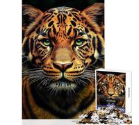 Rompecabezas de 1000 Piezas para Adolescentes Tigre en Primer Plano Juego Relajante de Animales para la diversión Familiar Juguetes de decoración para el hogar Que mejoran el Amor Entre Parejas