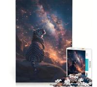 Rompecabezas de 1000 Piezas para Adolescentes Tigre Mirando Las Estrellas Juegos educativos Entrena tu Cerebro y Tus Manos colección de Artistas Bellas Artes 38x26cm