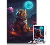 Rompecabezas de 1000 Piezas para Adolescentes: Tigre místico en Marte, Juegos educativos, Regalo Divertido y humorístico para cumpleaños, tamaño 38x26cm