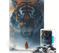 Rompecabezas de 1000 Piezas para Adolescentes: Tigre y Caperucita Roja versión cinematográfica, Juguete Educativo, Actividades Divertidas para Hacer en casa, Regalo de Juego desafiante 38x52cm