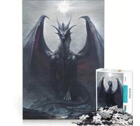 Rompecabezas de 1000 Piezas para Adolescentes Tirano de la Sombra Iluminada por la Luna Juguetes para armar Mejora la Memoria con Piezas de Formas aleatorias Que encajan Perfectamente 50x75cm