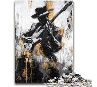 Rompecabezas de 1000 Piezas para Adolescentes Tocando la Guitarra, Pintura al óleo, Juguete Educativo Intelectual descompresor, Regalo de Amigo Secreto, 50x75cm