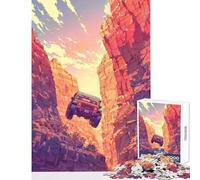 Rompecabezas de 1000 Piezas para Adolescentes Todoterreno Jeep Canyon Juguetes antiestrés Regalo de cumpleaños Juegos educativos Interesante reducción del estrés tamaño 50x75cm