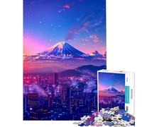 Rompecabezas de 1000 Piezas para Adolescentes Tokio al Atardecer Rompecabezas estético de 1000 Piezas Juguetes antiestrés Vacaciones en casa Matar el Tiempo cumpleaños (38x26cm)