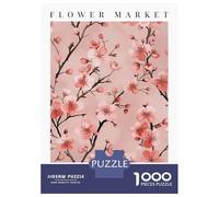 Rompecabezas De 1000 Piezas para Adolescentes Tokyo Cherry Blossom Flower Market Rompecabezas Juego Familiar Mejora La Memoria Cumpleaños 70x50cm/1000pcs