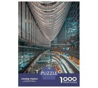 Rompecabezas De 1000 Piezas para Adolescentes Tokyo International Forum Rompecabezas para Adultos Juego De Ingenio Una Obra De Arte Regalos para Amigos Y Familiares 52x38cm/1000pcs