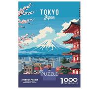 Rompecabezas De 1000 Piezas para Adolescentes Tokyo Japan Travel Rompecabezas Juguetes DIY Pero Divertidos Y Humorísticos Cumpleaños Y Navidad 38x26cm/1000pcs
