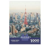 Rompecabezas De 1000 Piezas para Adolescentes Tokyo Tower Skyline Rompecabezas Juego Familiar Pero Divertido Y Humorístico Cumpleaños 38x26cm/1000pcs