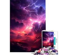 Rompecabezas de 1000 Piezas para Adolescentes Tormenta del Apocalipsis Juguetes adictivos para Cultivar la Paciencia Juegos Divertidos para Toda la Familia Excelentes Regalos y Juguetes (38x52cm)