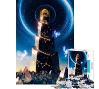 Rompecabezas de 1000 Piezas para Adolescentes Torre de la Baliza Estelar Juguetes adictivos para Cultivar la Paciencia Juegos relajantes Carrera de Velocidad Manual Un Regalo estupendo (50x75cm)