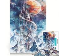 Rompecabezas de 1000 Piezas para Adolescentes Torre imponente Juegos relajantes Carrera de Velocidad con Las Manos Ideal para cumpleaños y Navidad 50x75cm