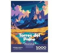 Rompecabezas De 1000 Piezas para Adolescentes Torres del Paine National Park Rompecabezas para Adultos Juguetes De Bricolaje Decoración del Hogar Regalo De Cumpleaños, Regalos, 70x50cm/1000pcs