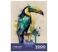 Rompecabezas De 1000 Piezas para Adolescentes Toucan Keel Billed Rompecabezas para Adultos Juegos Familiares Mejora La Memoria Cumpleaños Y Navidad 38x26cm/1000pcs