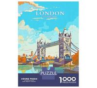 Rompecabezas De 1000 Piezas para Adolescentes Tower Bridge England Rompecabezas para Adultos Juguete Decoración De Pared Patrón De Montaje Gran Regalo para Jugar 70x50cm/1000pcs