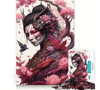 Rompecabezas de 1000 Piezas para Adolescentes Transformación de Geisha y Dragón Arte de Corte preciso Juego Divertido para concentrarse y Relajarse Regalo Ideal para cumpleaños (50x75cm)