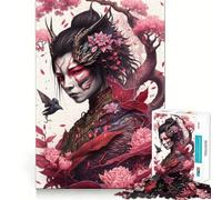 Rompecabezas de 1000 Piezas para Adolescentes Transformación de Geisha y dragón, Juego de Ajuste, desafío Mental, Juguete Divertido y Relajante, Escena navideña (38x52cm)