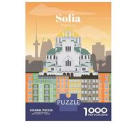 Rompecabezas De 1000 Piezas para Adolescentes Travel to Sofia Rompecabezas Juegos Relajantes Decoración De Pared Regalos Y Cumpleaños Únicos 38x26cm/1000pcs