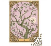 Rompecabezas De 1000 Piezas para Adolescentes Tree of Life Tarot Card Rompecabezas para Adolescentes Juegos Relajantes Decoración Juego Desafiante Regalos 52x38cm/1000pcs
