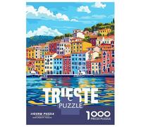 Rompecabezas De 1000 Piezas para Adolescentes Trieste Italy Rompecabezas para Adultos Juguetes De Bricolaje Decoración del Hogar Regalo De Cumpleaños, Regalos, 70x50cm/1000pcs