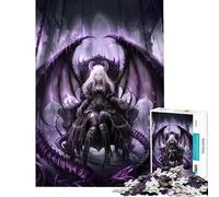Rompecabezas de 1000 Piezas para Adolescentes Trono del Ángel Oscuro Juego de ingenio Juguetes educativos Regalo Ideal para Juegos y decoración del hogar (tamaño 38x26cm)