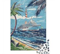 Rompecabezas De 1000 Piezas para Adolescentes Tropical Cruise Paradise-2 Rompecabezas para Adultos Juego De Ingenio Decoración Ayuda A Ejercitar El Cerebro 52x38cm/1000pcs