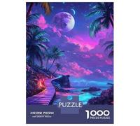 Rompecabezas De 1000 Piezas para Adolescentes Tropical Paradise Pathway Rompecabezas para Adultos Juego Familiar Desafío Difícil Interacción Entre Padres E Hijos 52x38cm/1000pcs