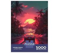 Rompecabezas De 1000 Piezas para Adolescentes Tropical Sunset Drive Rompecabezas para Adultos Juegos Relajantes Regalos para Mujeres 70x50cm/1000pcs