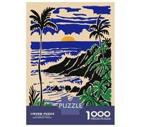 Rompecabezas De 1000 Piezas para Adolescentes Tropical Sunset Over Rocky Coastline Rompecabezas para Adultos Juego Práctico Carrera De Velocidad De Manos Regalos Y Cumpleaños Únicos 52x38cm/1000pcs