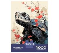 Rompecabezas De 1000 Piezas para Adolescentes Turtle Animal Japan Vibes Rompecabezas para Adultos Juguete Decoración De Pared Patrón De Montaje Gran Regalo para Jugar 52x38cm/1000pcs