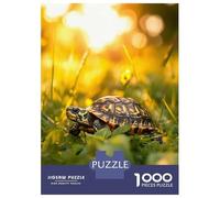 Rompecabezas De 1000 Piezas para Adolescentes Turtle in Golden Light Rompecabezas para Adultos Juegos Relajantes Mejora La Memoria Ayuda A Ejercitar El Cerebro 70x50cm/1000pcs