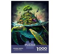 Rompecabezas De 1000 Piezas para Adolescentes Turtle Island Rompecabezas para Adultos Juegos Relajantes Mejora La Memoria Ayuda A Ejercitar El Cerebro 70x50cm/1000pcs
