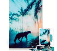 Rompecabezas de 1000 Piezas para Adolescentes Twilight Puma Sharp Cut Art Juego cognitivo Regalo Tiempo de Juego Tranquilo Decoración navideña Regalo (50x75cm)
