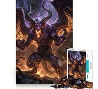 Rompecabezas de 1000 Piezas para Adolescentes Twisted Demon Fury Sharp Cut Craft Cognitive Fun Play Idle Time Game Christmas Home Art (38x52cm)