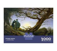 Rompecabezas De 1000 Piezas para Adolescentes Two Men and The Moon Rompecabezas para Adultos Juguete Decoración De Pared Desafío Difícil Desafiante De Completar 70x50cm/1000pcs