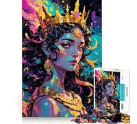 Rompecabezas de 1000 Piezas para Adolescentes Tyche︰ Reina Cósmica del Destino Juego de Corte preciso Diversión cognitiva Juego para el Tiempo Libre Arte navideño para el hogar (38x26cm)