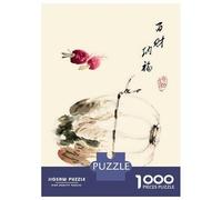 Rompecabezas De 1000 Piezas para Adolescentes Ukiyo E Plum Blossom Rompecabezas para Adultos Juegos Familiares Mejora La Memoria Cumpleaños Y Navidad 52x38cm/1000pcs
