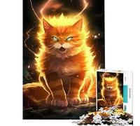 Rompecabezas de 1000 Piezas para Adolescentes Ultimate Cat Power Up Relax Games Juego Educativo desafío Juguete Regalo de cumpleaños Mejora la Memoria (tamaño 38x26cm)