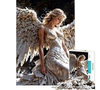 Rompecabezas de 1000 Piezas para Adolescentes Un ángel Sensual caído Rompecabezas para Adultos Juego práctico Que Mejora la Memoria cumpleaños y Navidad (Tamaño 38x26cm)