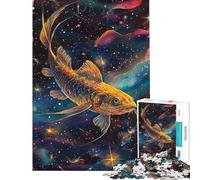 Rompecabezas de 1000 Piezas para Adolescentes Un bagre Gigante Nada en una Obra de Arte Rompecabezas para Adultos Juguete Decorativo para Pared Arte de Pared cumpleaños y Navidad