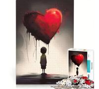 Rompecabezas de 1000 Piezas para Adolescentes: Un corazón Roto, decoración de Pared, Ideal para la diversión Familiar y para fomentar el Amor Entre Parejas 50x75cm