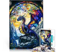 Rompecabezas de 1000 Piezas para Adolescentes Un dragón batiendo alas Juguetes de Juego desafiantes Regalo de cumpleaños, Regalos 52x38cm