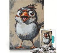 Rompecabezas de 1000 Piezas para Adolescentes: Un gorrión Juego práctico, Divertido y con Humor Regalos de cumpleaños y únicos 50x75cm