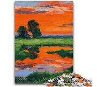 Rompecabezas de 1000 Piezas para Adolescentes: un Hermoso Amanecer, desafiante, Divertido y Divertido Regalo de cumpleaños, Arte Mural, 26x38cm
