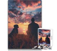 Rompecabezas de 1000 Piezas para Adolescentes: Un Hombre con un Perro en Mente, Juego desafiante, Juguetes, decoración de Pared, Regalo para cumpleaños, tamaño 50x75cm