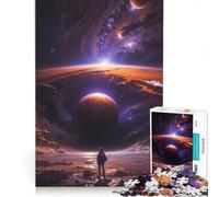 Rompecabezas de 1000 Piezas para Adolescentes: Un Hombre perdido en el Cosmos Juego práctico, Divertido y con Humor Regalo de cumpleaños y Original 50x75cm